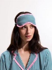 Piżama z opaską do spania - morski. Zielone piżamy damskie Reserved, l, bez wzorów, z wiskozy, bez ramiączek. Za 139.99 zł.