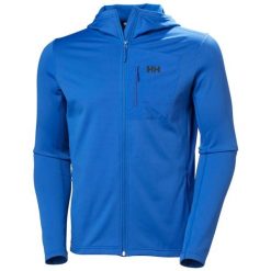 Bluza z kapturem Helly Hansen Versalite Fleece. Niebieskie bluzy sportowe męskie Helly Hansen, bez wzorów, trekkingowe. Za 434.50 zł.