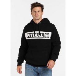 Bluza męska Pitbull z kapturem Sherwood. Czarne bluzy męskie PITBULL, l, bez wzorów, z kapturem, na fitness i siłownię. Za 239.00 zł.