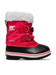 Sorel Śniegowce Childrens Yoot Pac Nylon Wp NC1962 Różowy. Czerwone buty zimowe dziewczęce Sorel, z materiału, bez zapięcia. Za 419.99 zł.