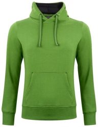 Clique Classic Hoody Women – damska bluza z kapturem zielony melange, kieszeń. Zielone bluzy damskie CLIQUE, m, bez wzorów, z bawełny, z kapturem. Za 309.10 zł.