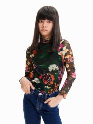 Desigual Bluzka 23WGTK19 Kolorowy Regular Fit. Bluzki dla dziewczynek Desigual, bez wzorów, z syntetyku, bez kołnierzyka, bez ramiączek. Za 159.99 zł.