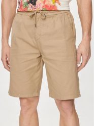 Guess Szorty materiałowe Mick M4GD02 WFBXA Khaki Regular Fit. Brązowe szorty męskie Guess, m, z aplikacjami, z bawełny. Za 299.99 zł.