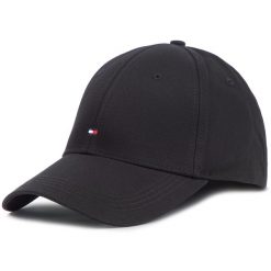 Czapka z daszkiem Tommy Hilfiger. Czarne czapki i kapelusze damskie Tommy Hilfiger, bez wzorów. Za 109.99 zł.