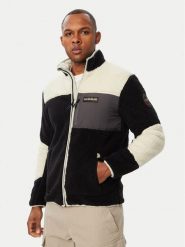 Napapijri Polar Yupik NP0A8AZU Czarny Regular Fit. Czarne bluzy męskie Napapijri, m, bez wzorów, z polaru, bez kaptura. Za 879.99 zł.