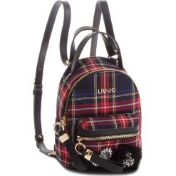 Plecak LIU JO - S Backpack Brentac N68066 T7811 Tartan Nero/Red V9644. Czarne plecaki damskie Liu Jo, z materiału, klasyczne. Za 469.00 zł.