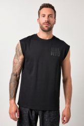 Męska Tank top fitness oversize nadruk na piersi do rozm. 7 XL. Czarne t-shirty męskie JAY-PI, m, bez wzorów, z bawełny, bez kołnierzyka. Za 139.99 zł.