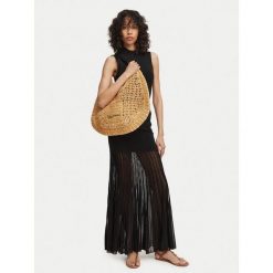 Torebka Karl Lagerfeld Jeans. Brązowe torebki do ręki damskie Karl Lagerfeld Jeans, bez wzorów, z jeansu, klasyczne, bez dodatków. Za 429.99 zł.