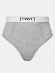 Versace Figi klasyczne z wysokim stanem 1013505 Szary. Szare figi damskie Versace, bez wzorów, z bawełny. Za 269.99 zł.
