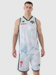 4F Koszulka meczowa replika domowa z sezonu 2024/25 męska 4F x PLK - Zastal Zielona Góra - multikolor XXL. Zielone koszulki sportowe męskie 4f, m, bez wzorów, z dzianiny, klasyczne, bez kołnierzyka. Za 219.99 zł.