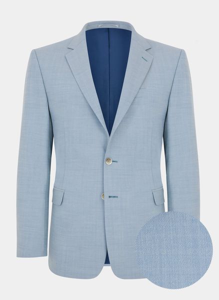 PAKO LORENTE – Marynarka garniturowa P21SP-3G-055-N. Niebieskie marynarki męskie Pako Lorente, bez wzorów, z elastanu, eleganckie. Za 299.99 zł.