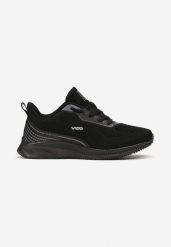 Czarne Buty Sportowe ze Sznurowaniem i Siateczkową Cholewką Blentia. Czarne buty sportowe męskie Born2be, przed kostkę, bez zapięcia. Za 129.99 zł.