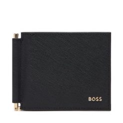 Portfel BOSS. Czarne portfele męskie Boss, bez wzorów. Za 599.99 zł.