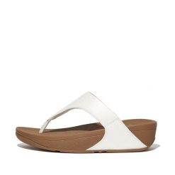 Skórzane sandały damskie FitFlop Lulu. Białe sandały damskie FIT FLOP, bez wzorów, bez obcasa, bez zapięcia. Za 442.50 zł.