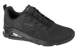 Buty sportowe Sneakersy damskie, Tres-Air Uno - Ah-Mazing. Czarne obuwie sportowe damskie Skechers, bez wzorów, z materiału, trekkingowe. Za 259.99 zł.