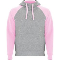 Dwukolorowa Bluza Z Kapturem Badet Dla Dorosłych Unisex. Czerwone bluzy męskie ROLY, m, bez wzorów, z bawełny, z kapturem, na fitness i siłownię. Za 128.99 zł.