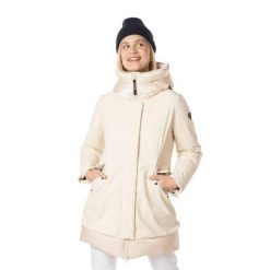 Płaszcz zimowy damski Rossignol Stretch Flat Parka. Brązowe parki damskie Rossignol, na jesień, l, bez wzorów, z elastanu, sportowe, z kapturem. Za 1,089.00 zł.