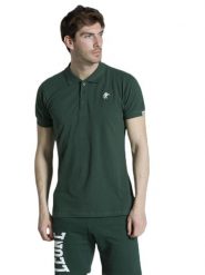 Koszulka polo na co dzień na siłownię. Zielone koszulki polo męskie LEONE 1947 APPAREL, m, z aplikacjami, bez kołnierzyka, bez ramiączek, na fitness i siłownię. Za 63.11 zł.