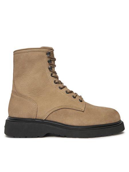 Calvin Klein Trzewiki HM0HM01576 Beżowy. Brązowe botki męskie Calvin Klein, bez wzorów, ze skóry, bez zapięcia. Za 509.99 zł.