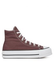 Converse Trampki Chuck Taylor All Star Lift Platform A10646C Bordowy. Czerwone trampki i tenisówki damskie Converse, bez wzorów, z materiału, retro, bez zapięcia. Za 309.99 zł.