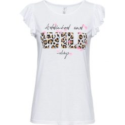 T-shirt bonprix biały z nadrukiem. T-shirty damskie marki DOMYOS. Za 32.99 zł.