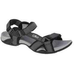 Sandały CMP Hamal Hiking Sandal 38Q9957-U901 czarne. Czarne sandały męskie z gumy, bez zapięcia. Za 273.73 zł.