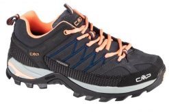 Buty trekkingowe damskie, Rigel Low WP 3Q13246-65UP. Czarne obuwie sportowe damskie CMP, bez wzorów, z materiału, trekkingowe. Za 349.99 zł.