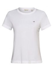 Gant T-shirt Kobiety Bawełna biały, S. Białe t-shirty damskie GANT, s, bez wzorów, z bawełny, klasyczne, bez kołnierzyka. Za 229.95 zł.