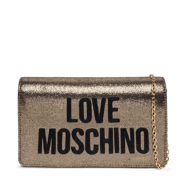 Torebka LOVE MOSCHINO. Żółte torebki do ręki damskie Love Moschino, bez wzorów, wizytowe, bez dodatków. Za 387.99 zł.