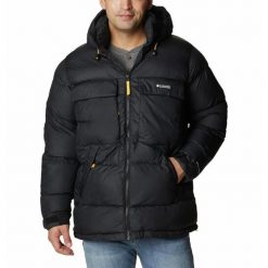 Kurtka puchowa męska Columbia Ballistic Ridge Oversized Puffer. Czarne kurtki sportowe męskie Columbia, m, bez wzorów, z puchu, trekkingowe. Za 859.99 zł.