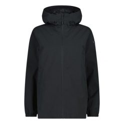 Kurtka przeciwdeszczowa damska CMP Verge Jacket Fix Hood. Szare kurtki damskie CMP, m, bez wzorów, bez kaptura. Za 298.99 zł.