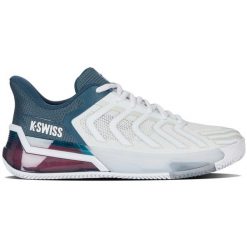 Buty do tenisa męskie K-Swiss Ultrashot 4 Clay. Białe buty sportowe męskie K-SWISS, z materiału, bez zapięcia, tenisowe. Za 848.50 zł.