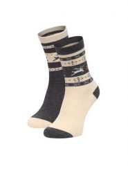 GINO ROSSI Skarpety długie CEO_BR_GR_003_W_AW25 (2 PACK) Kolorowy. Skarpety damskie Gino Rossi, bez wzorów, z poliesteru. Za 29.99 zł.