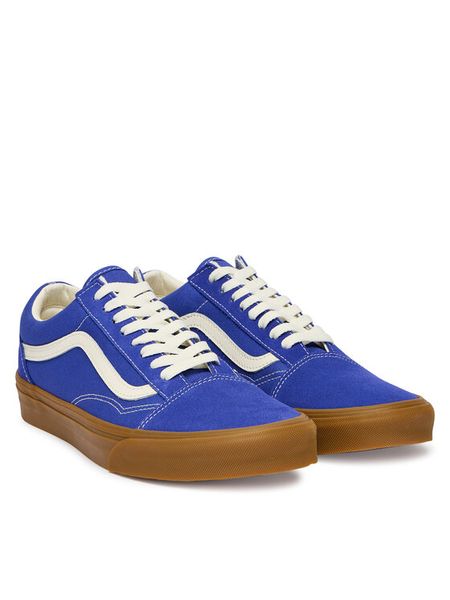Vans Tenisówki Old Skool VN000D7ZFRX1 Niebieski. Niebieskie trampki męskie Vans, bez wzorów, ze skóry, bez zapięcia. Za 255.99 zł.