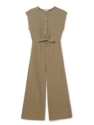 Mayoral Kombinezon 6865 Zielony Regular Fit. Zielone sukienki dla dziewczynek Mayoral, bez wzorów, z syntetyku, bez ramiączek. Za 119.99 zł.