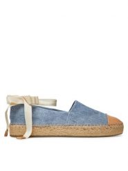 Tory Burch Espadryle 167994 Niebieski. Niebieskie espadryle damskie Tory Burch, bez wzorów, z materiału, bez obcasa, bez zapięcia. Za 839.99 zł.