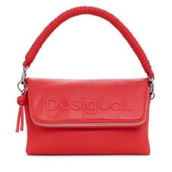 Torebka Desigual. Pomarańczowe torebki do ręki damskie Desigual, bez wzorów, klasyczne, bez dodatków. Za 159.99 zł.
