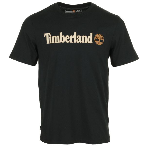 T-Shirt Kennebec River Linear Logo Rozmiar XL Czarny - TB0A5UPQ001. Czarne t-shirty męskie Timberland, m, bez wzorów, z bawełny, casualowe, bez kołnierzyka. Za 148.95 zł.