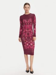 Versace Jeans Couture Sukienka codzienna 79HAO9P0 JS524 Fioletowy Slim Fit. Fioletowe sukienki damskie Versace Jeans Couture, na co dzień, bez wzorów, z jeansu, bez kołnierzyka, bez ramiączek, proste. Za 1,399.00 zł.