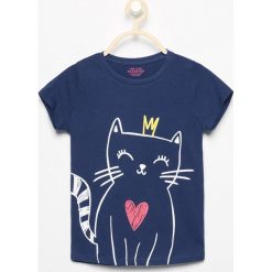 T-shirt z kotkiem - Granatowy. T-shirty damskie marki bonprix. Za 14.99 zł.