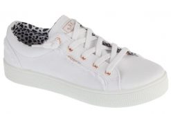 Buty sportowe Sneakersy damskie, Bobs B Extra Cute - 2Cute4U. Białe obuwie sportowe damskie Skechers, bez wzorów, z materiału, trekkingowe. Za 189.99 zł.