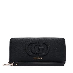 Portfel Guess. Czarne portfele damskie Guess, z aplikacjami. Za 264.99 zł.