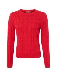 Marie Lund bluzka z dzianiny Kobiety Bawełna (100%) czerwony, XXL. Czerwone bluzki damskie Marie Lund, xxl, bez wzorów, z bawełny, bez kołnierzyka, bez ramiączek. Za 299.95 zł.