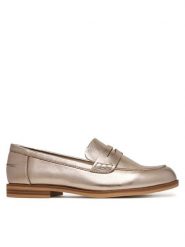 Caprice Lordsy 9-24203-46 Złoty. Żółte mokasyny damskie Caprice, ze skóry. Za 300.99 zł.