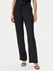 Calvin Klein Spodnie materiałowe K20K208365 Czarny Regular Fit. Czarne spodnie materiałowe damskie Calvin Klein, bez wzorów, z materiału. Za 349.99 zł.