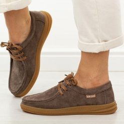 Brązowe skórzane mokasyny damskie Vinceza 95391. Brązowe mokasyny damskie VINCEZA, z jeansu, biznesowe. Za 239.00 zł.