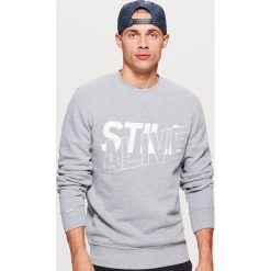 Bluza z nadrukiem - Jasny szary. Bluzy męskie marki Cropp. W wyprzedaży za 69.99 zł.