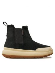 Merrell Botki Marquette Thermo Pull On Wp J007064 Czarny. Czarne botki damskie Merrell, ze skóry, bez obcasa, na płaskiej podeszwie, bez zapięcia. Za 479.99 zł.
