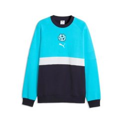 Bluza OM 2026/27. Niebieskie bluzy sportowe męskie Puma, l, bez wzorów, z dresówki, bez kaptura, do piłki nożnej. Za 308.00 zł.