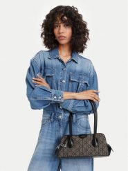 Calvin Klein Torebka Emblem Trio Jacquard LV04F3744G Szary. Szare torebki do ręki damskie Calvin Klein, bez wzorów, z materiału, bez dodatków. Za 649.99 zł.
